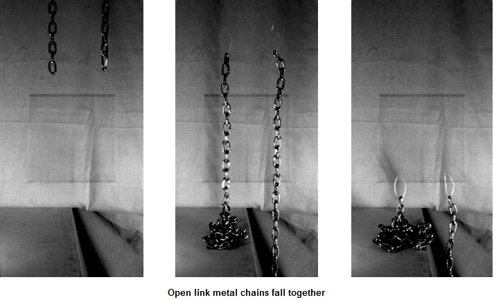 Falling link chain (Photo credit: Ruina lab)