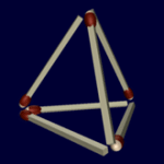 Comment faire 4 triangles équilatéraux avec 6 allumettes ? featured image