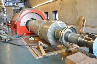 Génératrice à inertie du Tokamak CRPP-EPFL. (Cliquer pour plus d'infos)