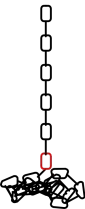 Falling chain