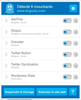 Ghostery DrGoulu