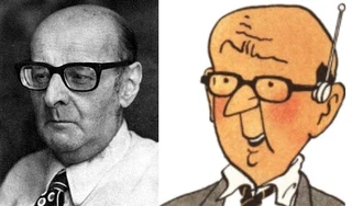 Jacques Bergier et Mik Ezdanitoff le personnage de Hergé dans Vol 714 pour Syndey