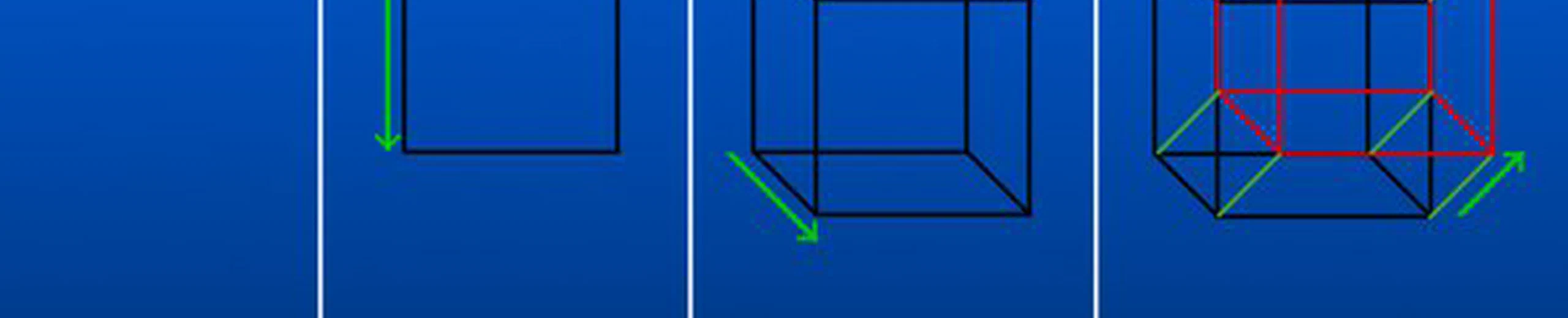 On peut appréhender la dimension 1 comme une distance (déplacement le long d'une ligne), la 2 comme une surface (déplacement autour d'un objet), la 3 comme un volume (déplacement dans l'objet). Comment pourrait-on visualiser la dimension 4 ; 5 ; x ?