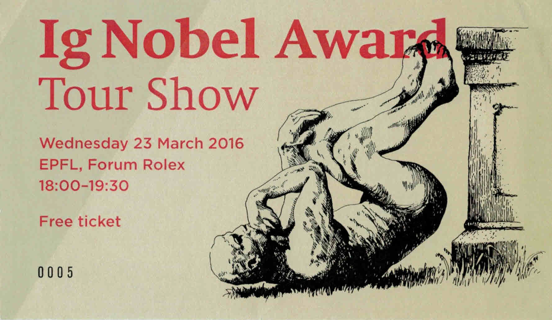 igNobel Award Tour Show EPFL